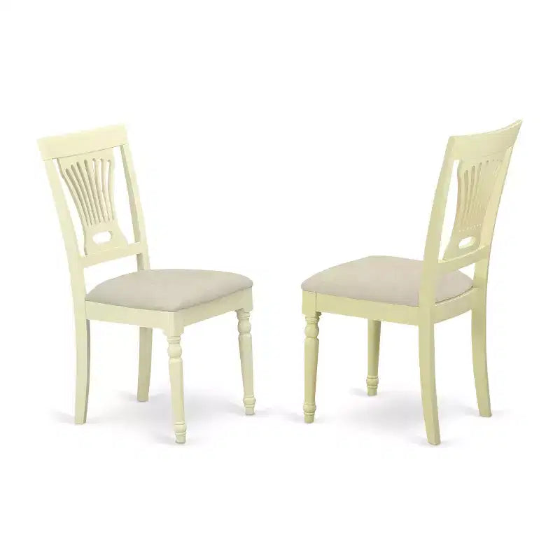 Set da pranzo 3 pezzi - Tavolo rotondo e 2 sedie - Mobili da sala da pranzo in stile antico