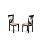 Set da pranzo da 5 pezzi - Tavolo e sedie da cucina retrò - Tavolo da pranzo rotondo per 4 persone - Finitura cappuccino