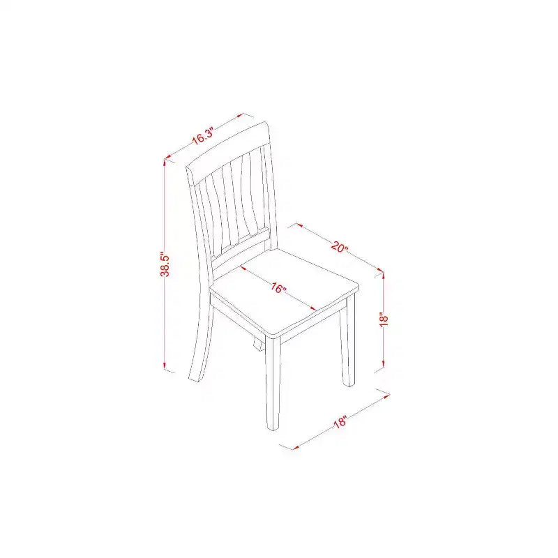 Set da pranzo da 5 pezzi - Tavolo e sedie da cucina retrò - Tavolo da pranzo rotondo per 4 persone - Finitura cappuccino