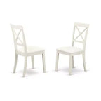 Tavolo da pranzo HomeStock a 5 pezzi con piano rotondo in legno massello finitura latticello e ciliegio con 4 sedie