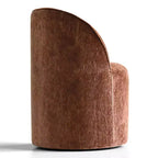 Set di 2 sedie da pranzo moderne imbottite in ciniglia con ruote, sedie a botte girevoli con schienale curvo per cucina o sala da pranzo - Panipeachy