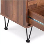 Comodino 2 cassetti in legno Royal Hampton di Deoss, marrone