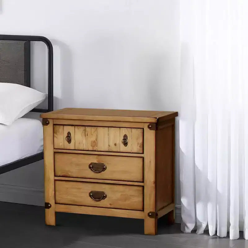 Royal Hampton Cottage Night Stand In Weathered Elm Finish