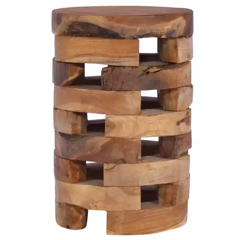 Comodino Teak Teak Massiccio Legno Medio Resistente