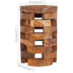 Comodino Teak Teak Massiccio Legno Medio Resistente