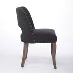 Set di 2 sedie da pranzo moderne imbottite con schienale curvo e gambe in legno, comode sedie da cucina in stile rustico - Panipeachy