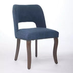 Set di 2 sedie da pranzo moderne imbottite con schienale curvo e gambe in legno, comode sedie da cucina in stile rustico - Panipeachy