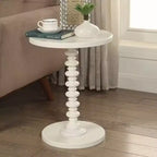 Royal Hampton Side Table With Round Top, White