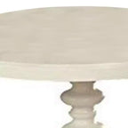 Tavolino Royal Hampton con piano rotondo, bianco