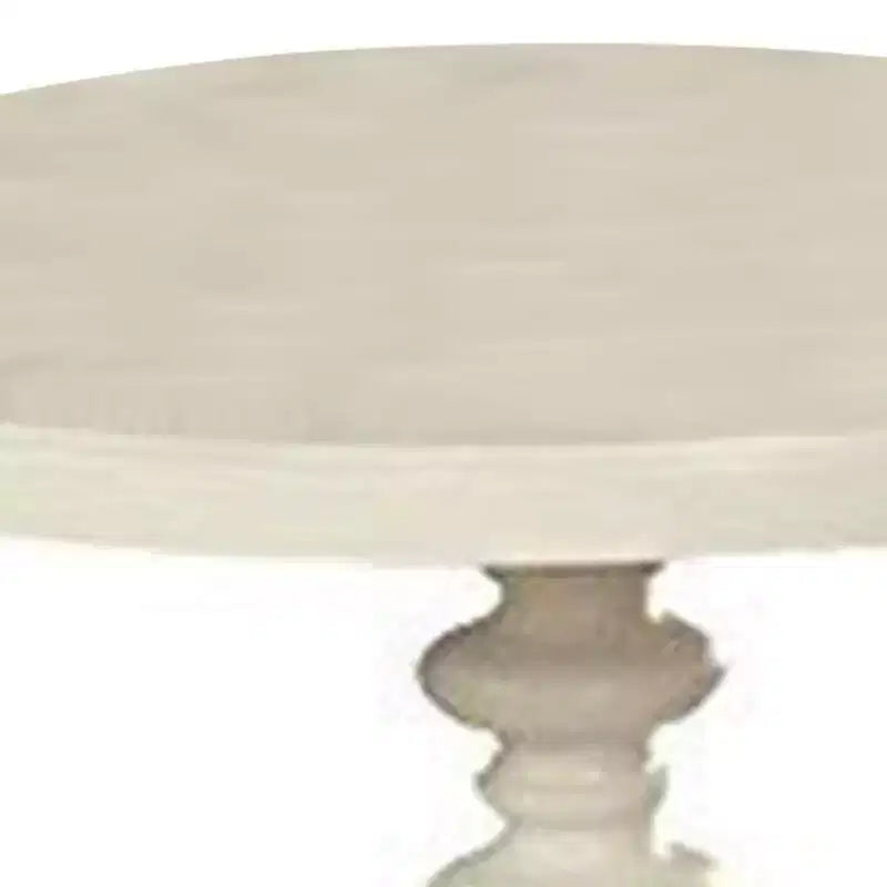 Tavolino Royal Hampton con piano rotondo, bianco