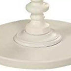 Tavolino Royal Hampton con piano rotondo, bianco