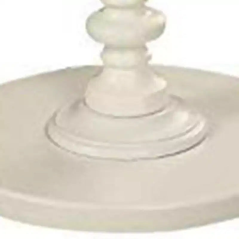 Tavolino Royal Hampton con piano rotondo, bianco