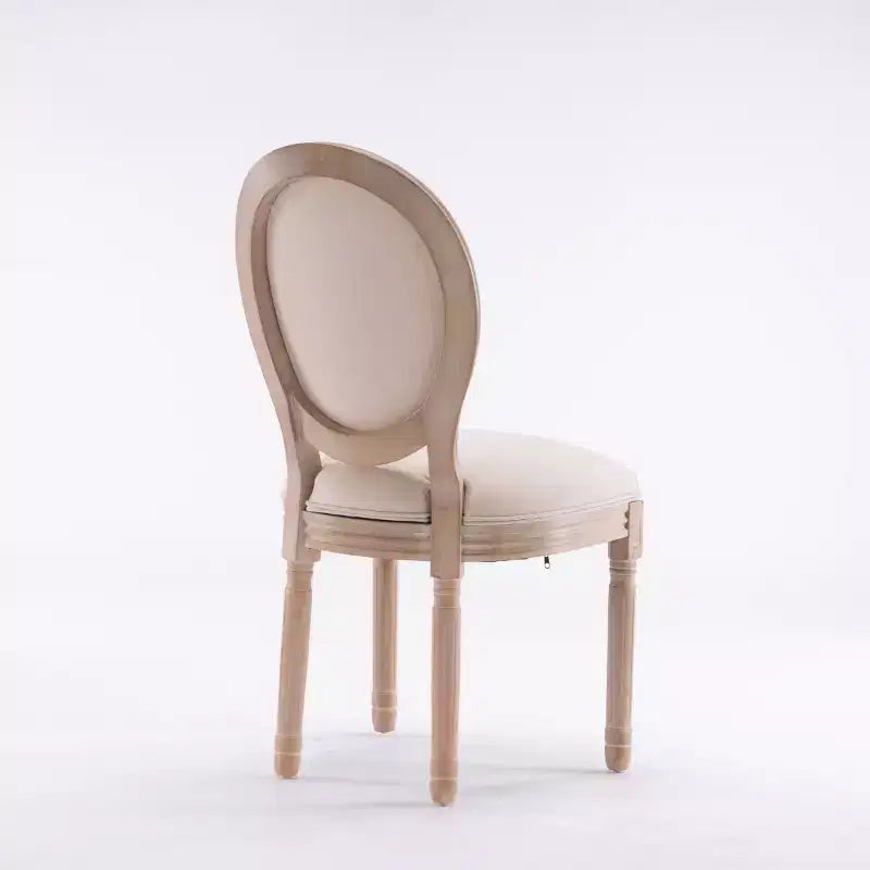 Set di 2 sedie da pranzo in legno con schienale, classiche sedie imbottite senza braccioli per cucina o sala da pranzo-Panipeachy