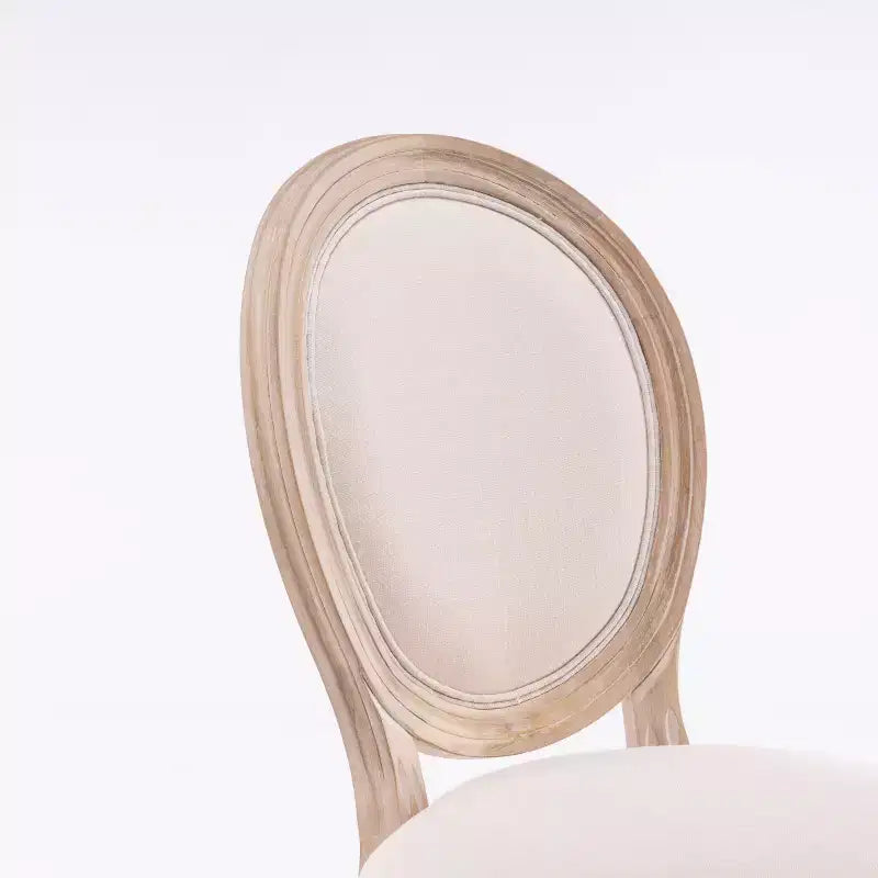 Set di 2 sedie da pranzo in legno con schienale, classiche sedie imbottite senza braccioli per cucina o sala da pranzo-Panipeachy