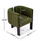 Set di 4 sedie da pranzo moderne in Boucle con gambe in legno, eleganti sedie d'accento per soggiorni, cucina o sala da pranzo-Panipeachy