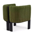 Set di 4 sedie da pranzo moderne in Boucle con gambe in legno, eleganti sedie d'accento per soggiorni, cucina o sala da pranzo-Panipeachy