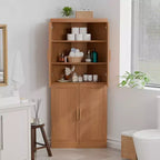 MAYEERTY Armadietti portaoggetti multiuso moderni a 4 ante, efficiente contenitore per soggiorno, sala da pranzo, camera da letto, beige, 2 pezzi