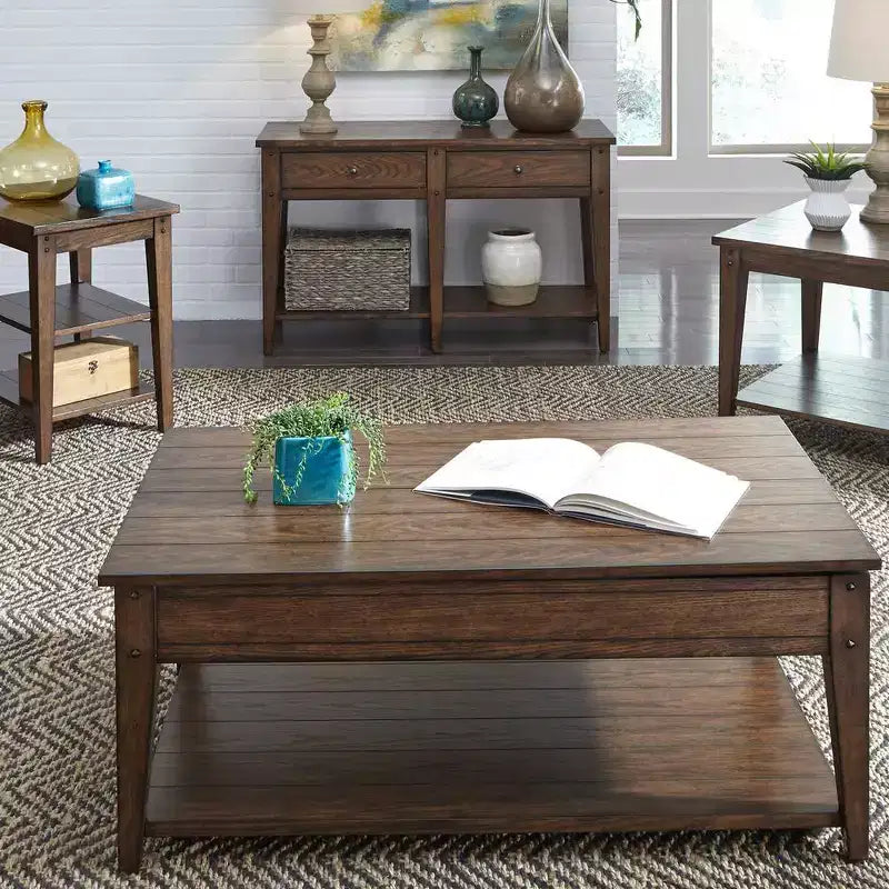 Liberty Furniture, Tavolino Lampada Quadrato Lake House