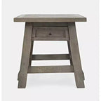 Jofran,Outer Banks Reclaimed Pine USB Charging End Table - Driftwood