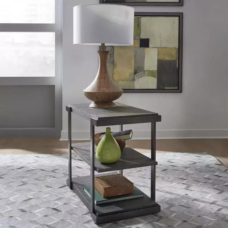 Liberty Furniture, tavolino a ripiani Modern View in grigio Gauntlet