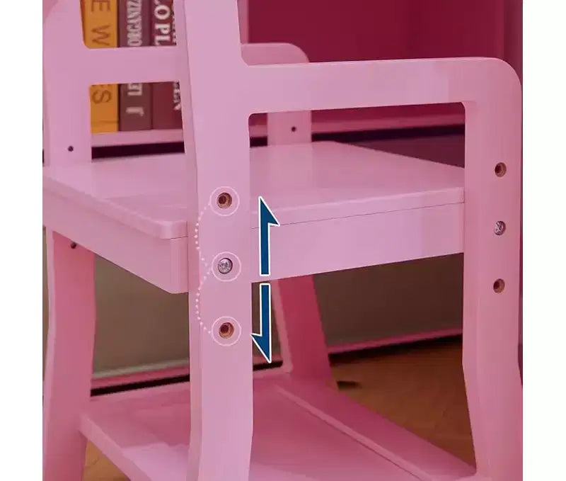 Set di scrivania e sedia per bambini, tavolino da studio per bambini con ripiani portaoggetti per ragazzi e ragazze, set di scrivania per la scuola in legno, tavolo da scrittura