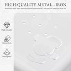 MAYEERTY Set di 4 Sedie da Pranzo in Metallo Impilabili Stile Industriale Capacità di Carico 136 kg per Cucina Sala da Pranzo