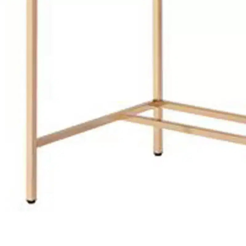 Scrivania Royal Hampton con Dock USB e Gambe in Metallo, Rosa e Oro Rosa