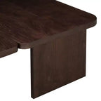 Tavolini da caffè rettangolari, set da 2, tavolino da salotto minimalista in legno con design a incastro