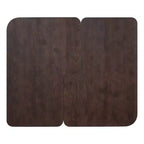 Tavolini da caffè rettangolari, set da 2, tavolino da salotto minimalista in legno con design a incastro