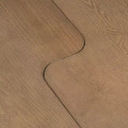 Tavolini da caffè rettangolari, set da 2, tavolino da salotto minimalista in legno con design a incastro