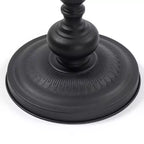 Tavolino Rotondo in Metallo Vintage Tavolino da Salotto Comodino Piccolo Spazio Accentato