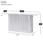 Consolle moderna Willa Christopher Knight Home con base scanalata