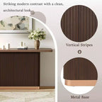 Consolle moderna Willa Christopher Knight Home con base scanalata