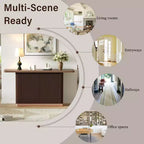 Consolle moderna Willa Christopher Knight Home con base scanalata