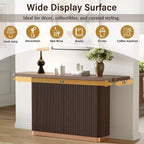 Consolle moderna Willa Christopher Knight Home con base scanalata