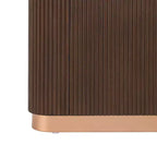 Consolle moderna Willa Christopher Knight Home con base scanalata
