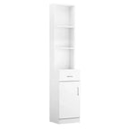 Karl Mobile da Barbiere in MDF con 5 Scomparti 1 Cassetto 1 Anta