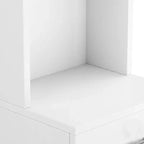 Karl Mobile da Barbiere in MDF con 5 Scomparti 1 Cassetto 1 Anta