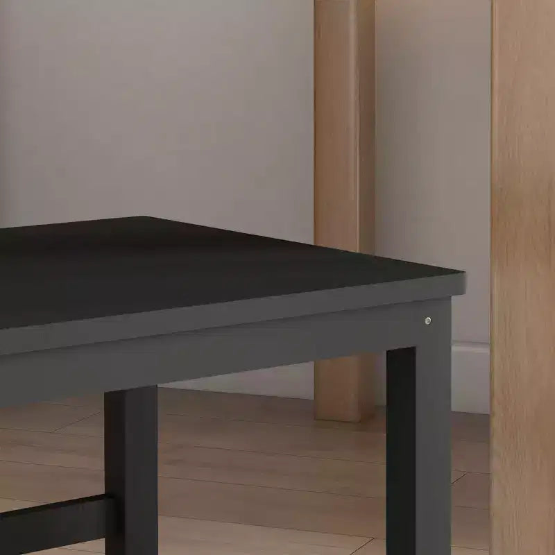 Sedie da pranzo per fattoria, set di 4 sedie da cucina in legno di pino con schienale a doghe per soggiorno, camera da letto