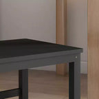 Sedie da pranzo per fattoria, set di 4 sedie da cucina in legno di pino con schienale a doghe per soggiorno, camera da letto