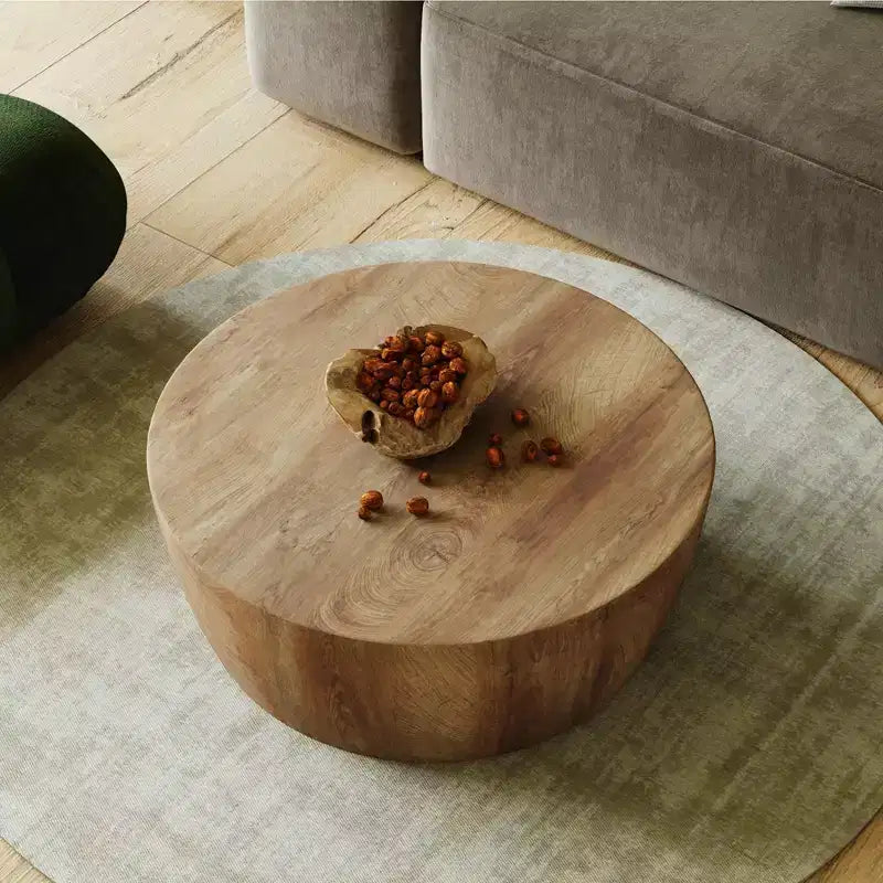 GDFStudio Tavolino da Caffè Industriale a Tamburo Wren