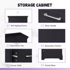 MAYEERTY Mobile Alto da Bagno a 2 Ante con Ripiani Regolabili Ripiano sulla Porta in MDF Verniciato Nero