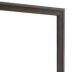 Specchio cassettiera Royal Hampton, cornice smussata da 35 pollici, legno marrone