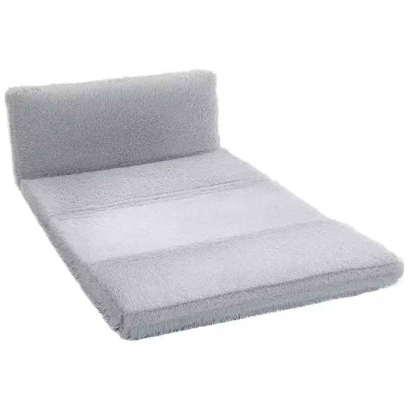 Divano a sacco a pavimento, materasso pieghevole in peluche, materasso a pavimento pieghevole largo, divano letto a muro con imbottitura in schiuma