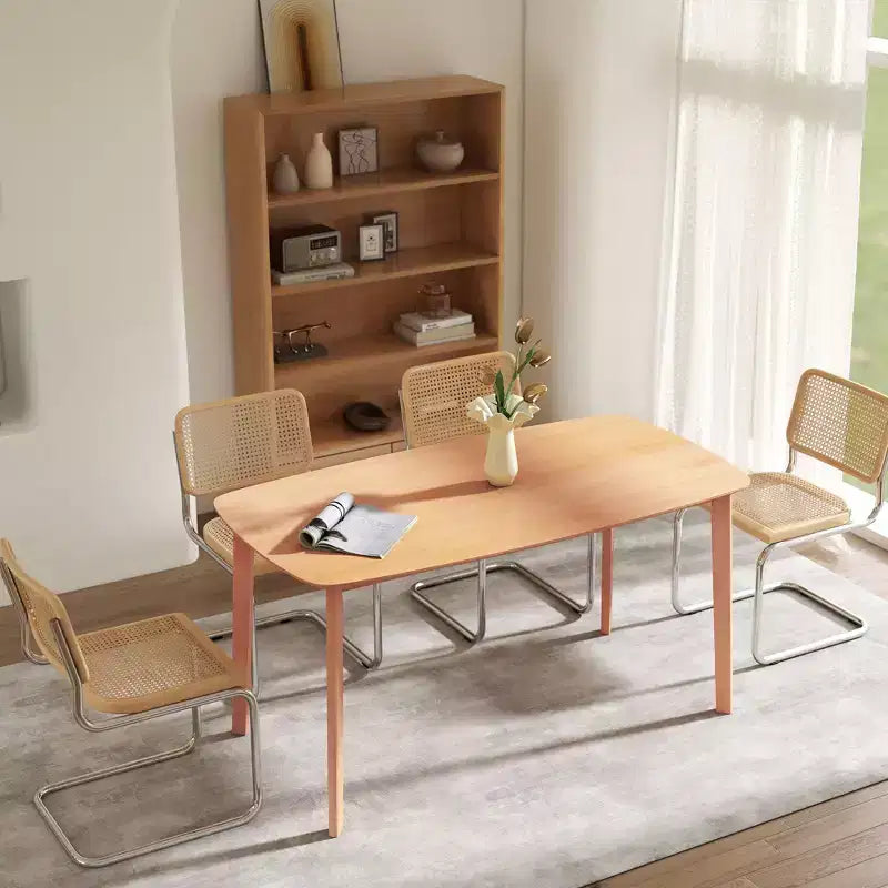 Tavolo da Pranzo in Legno di Pino per 6 Persone, Tavolo da Cucina Rettangolare Rustico da 150 cm con Ampio Piano per Sala da Pranzo