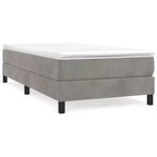Struttura letto grigio chiaro