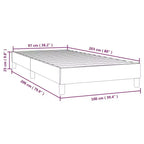 Struttura letto grigio chiaro