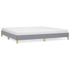 Struttura letto Grigio chiaro 100% poliestere, compensato, legno ingegnerizzato King