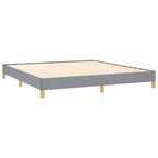 Struttura letto Grigio chiaro 100% poliestere, compensato, legno ingegnerizzato King
