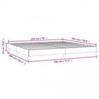 Struttura letto Grigio chiaro 100% poliestere, compensato, legno ingegnerizzato King
